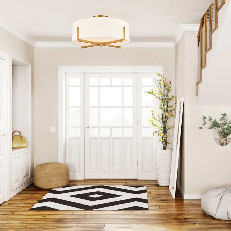 Lampada da soffitto moderna e montaggio a semi-incasso