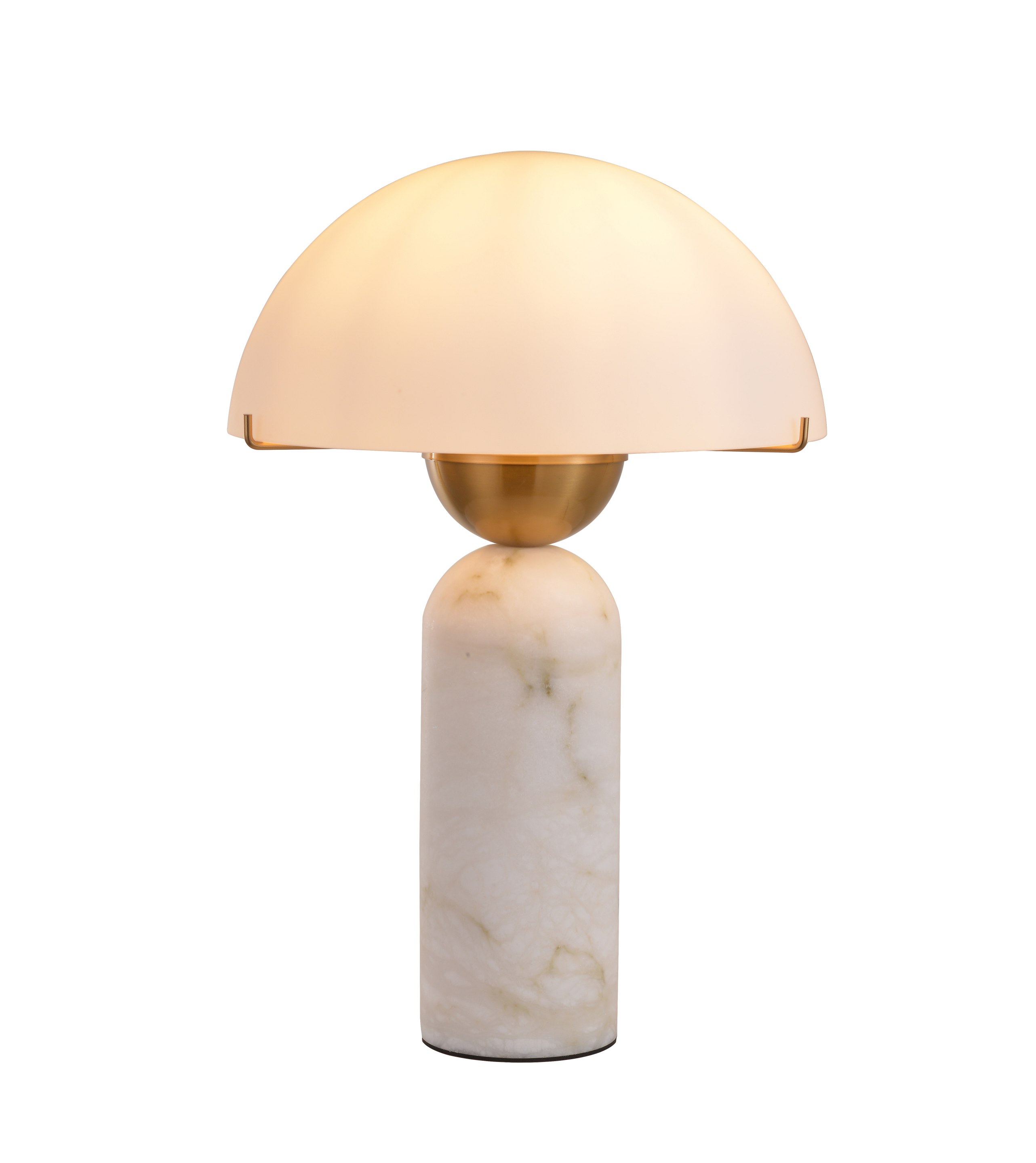 Lampada da tavolo a fungo in alabastro