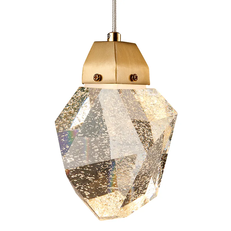 Lampadario in cristallo a bolle per soffitti alti