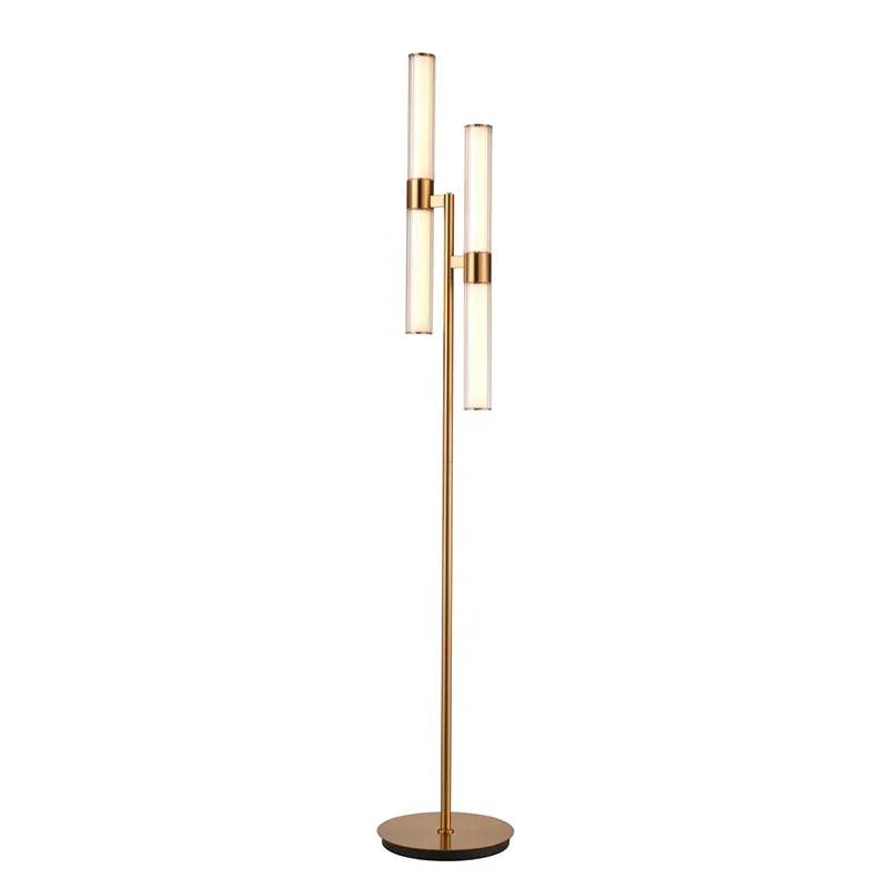 Lampada da Terra Torchiere a 2 Luci Dimmerabile