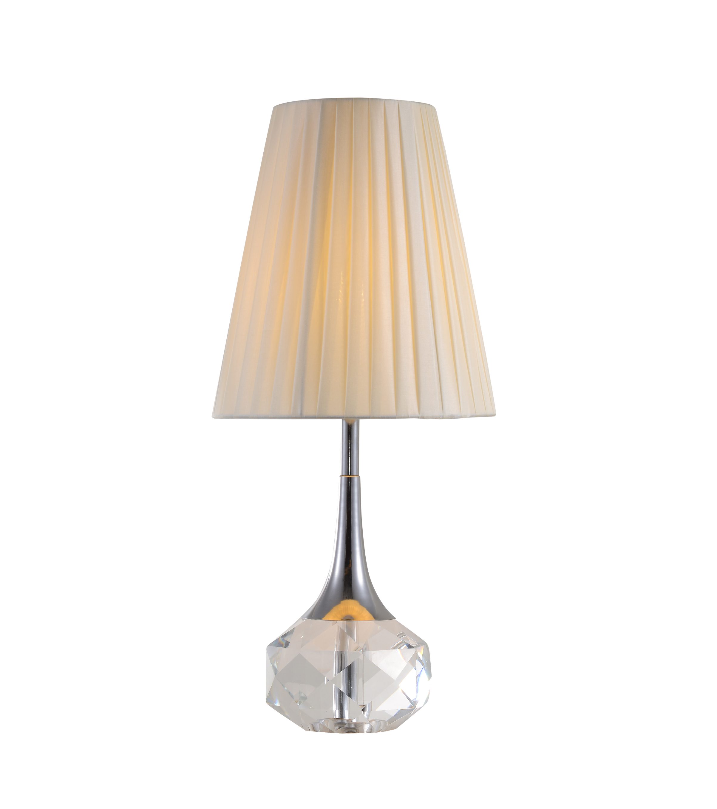 Lampada da tavolo in cristallo per il progetto di un hotel moderno